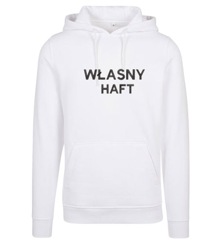 Bluza z kapturem z własnym haftem