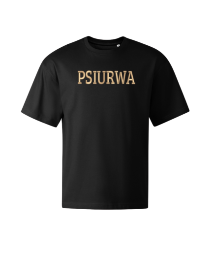 T-shirt z haftem 3D "Psiurwa"