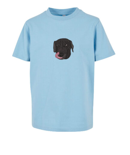 T-shirt dziecięcy z haftem zwierzaka