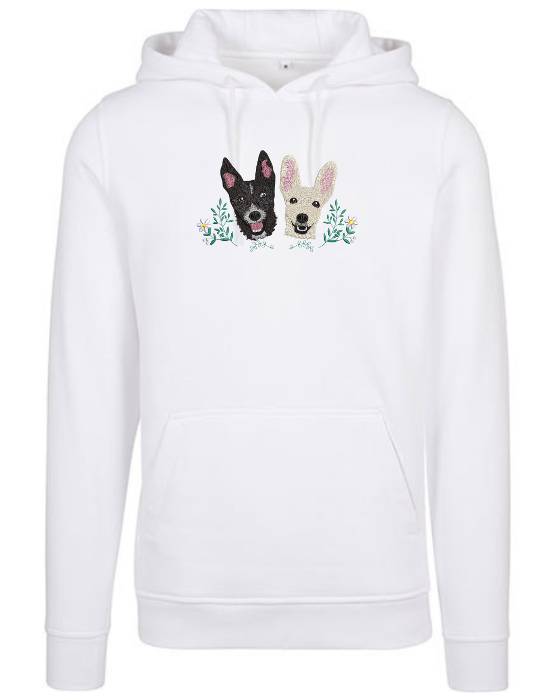 Bluza z kapturem kwiaty + haft Twojego pupila